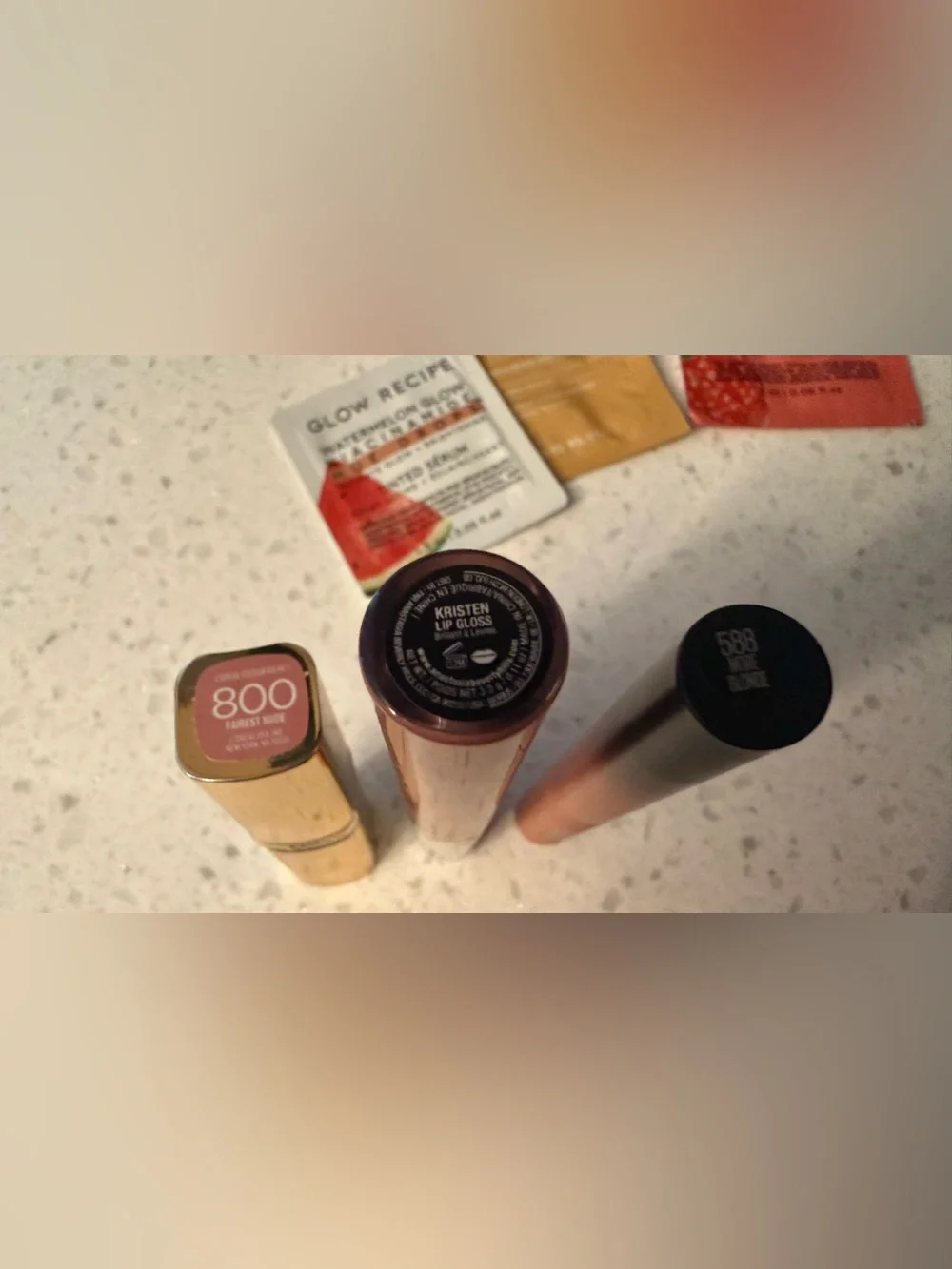 Lip stick/gloss and serum bundle